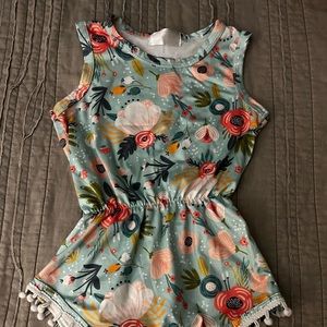 12-24 Month Toddler Girls Mila & Rose Pom Pom Romper